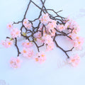 M313 Luxury Artificial Flowers Japanese Sakura Silk Artificial Cherry Blossom Stem Real Touch Latex Cherry Blossom Flower Branch