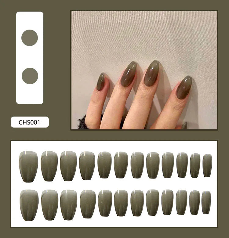 Hot Selling OEM/ODM Multiple Colour Design Fashion New Self-Adhesive Artificial Nail 24 Packs Wholesale Press on Nails