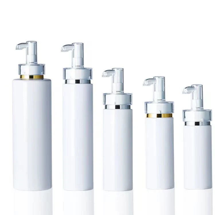Spot 50ml 100ml 150ml 200ml 250ml 300ml 400ml 500ml PET Plastic Bottle Platinum Shampoo Plastic Luxury Head Emulsion Bottle