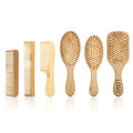 Customized Suppliers Direct Selling Eco Friendly Natural Bamboo Hair Brush Private Label Wooden Hair Comb