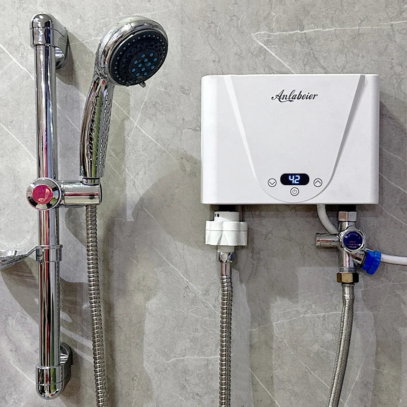 Built in ELCB 220v Bathroom Kitchen Instant Electric Thermos Shower