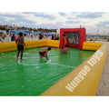 Air Tight Inflatable Soap Football Playground Field Inflatable Water Soccer Field for Human Football Bubble Team Building Games