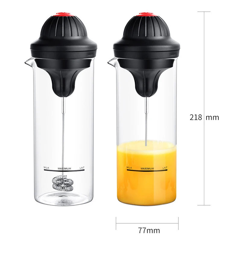 New Design Automatic Coffee Milk Maker Handheld Milk Frother Electric Steamer Milk With Cup