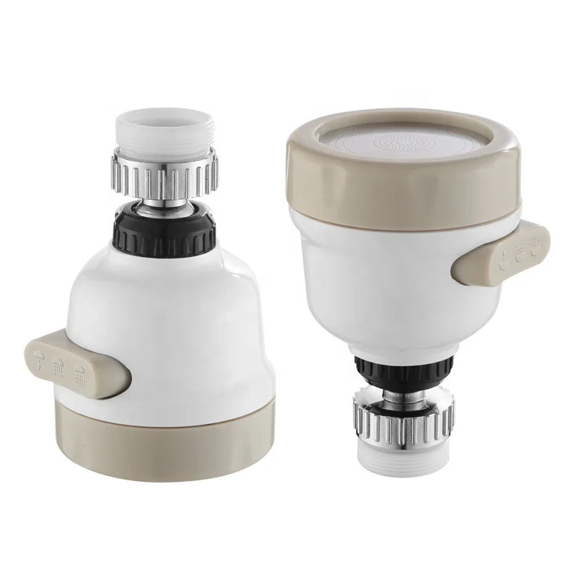 Hot Selling Moveable 360-Degree Rotary Water Mist Faucet Nozzle Multi-Function Three Outlet Way Faucet Filter
