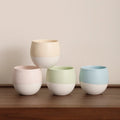 MSH Japanese Style Coarse Pottery Tea Coffee Bowl Cup Handmade Creative Retro Pottery Stoneware Tea Cup