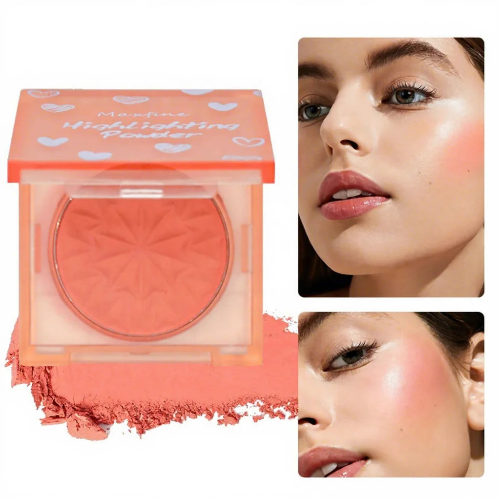 New Arrival High Pigment Vegan Blush Highlight Long-Lasting Pressed Mineral Powder Makeup for Face Cheeks Wholesale