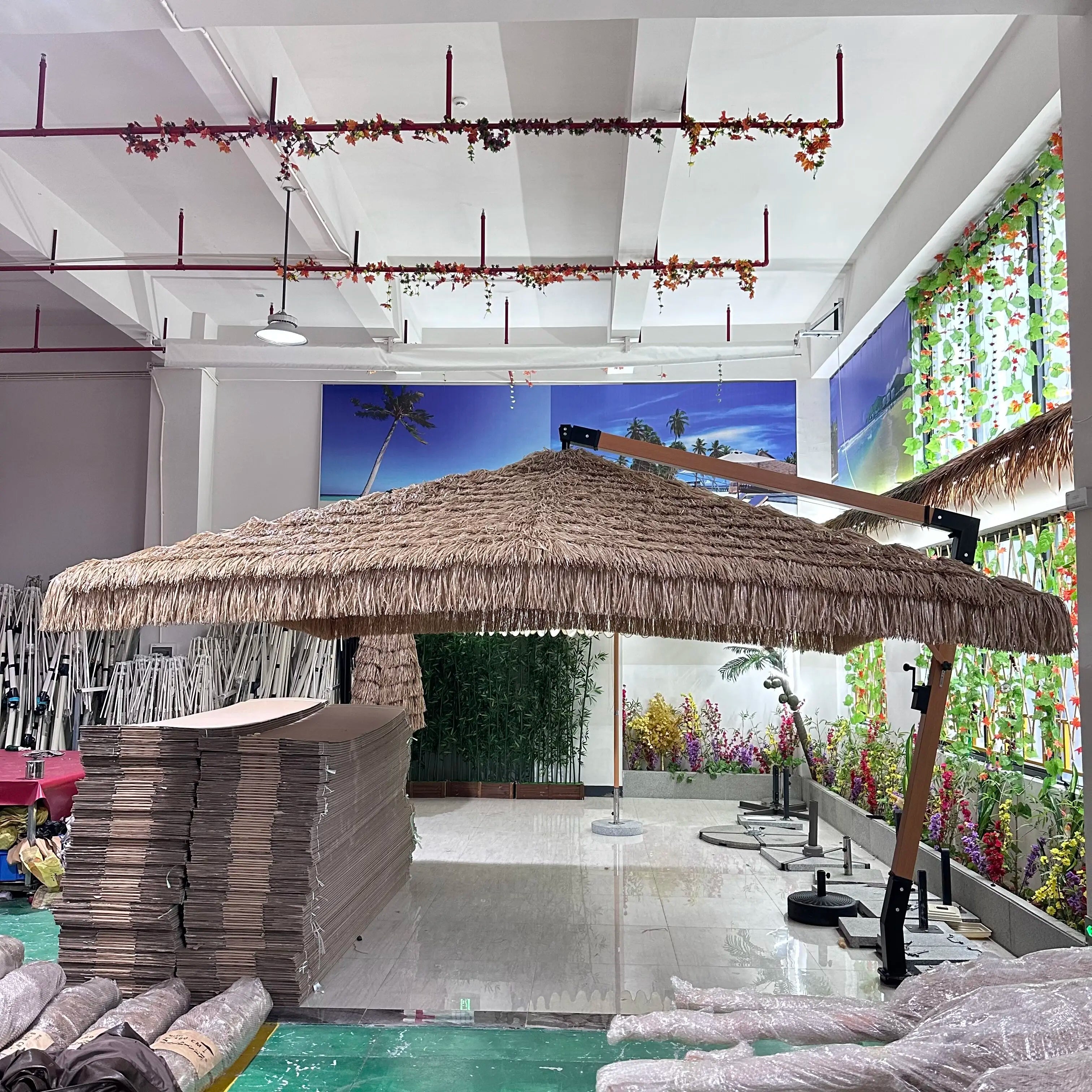Outdoor Oem Umbrella Parasol Personalized Small Umbrella Thatch Beach Umbrellas for the Rain