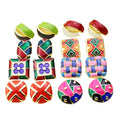Retro Court Style Earrings Ear Clip Exquisite Personality Vintage Multicolor Dripping Oil Enamel Silver Pin Stud Earring Women
