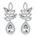 Temperament European Jewelry Luxury Design Lady Woman Wedding Elegant Earing Large Dangle Cubic Bridal Earring