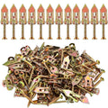 10x30mm Steel Drywall Anchors Hammer Self-Tapping Screws Kit DIN Self-Drilling Anchors for Plasterboard Wall Fixing Plug