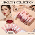 Shimmer Glossy Lipglos Custom Own Logo Beauty Makeup Gradual Pink Lip Gloss Tube Vegan Clear Lipgloss