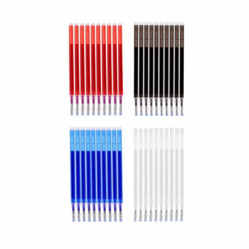 10pc Heat Erasable Pens Refills Disappearing Ink Auto-Vanishing for Marker Quilting Sewing Four Colors