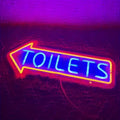Dropshipping Free Design Custom Led Neon Light Toilets Arrow Neon Sign Neon Sign Custom Made Wedding For Bedroom Party Home