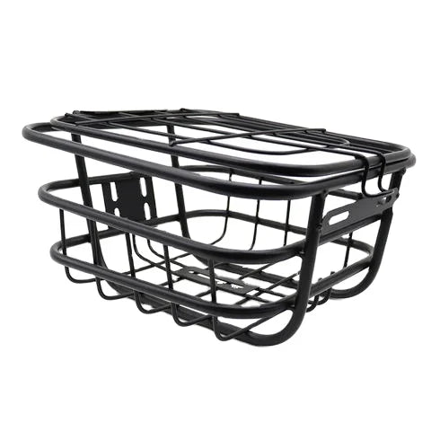 Black Electric Car Storage Basket Hanging Storage Folding Bicycle Front Baskets