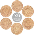 Eco Friendly Natural Round Straw Mat Placemat Braided Straw Placemats Customized Table Mat