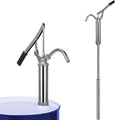 Hand Oil Pump D490 Lever Action Steel Barrel Drum Pump for Gas Oil Diesel Grease