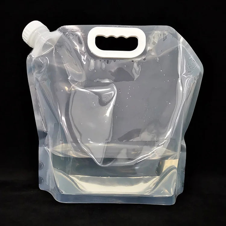 Safety Seal Outdoor Folding Water Storage Pouch 5L 10 Liter Collapsible Water Packaging Bags