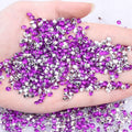Hot Sale Many Colors 4.5mm Acrylic Glue-On Rhinestones 10000pcs Loose Strass Beads DIY Nail Art Decorations for Bags & Shoes