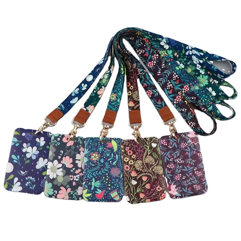 BSBH Wholesale Sublimation Printing Lanyard With Card Holder for ID Name  Key Car Mobile Phone  Neck Lanyard