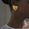 Stainless Steel Design Heart Stud Earrings for Women Trendy Wholesale Ladies Waterproof Accessories on the Ear Fashion Jewellery