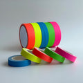 Premium Quality Bright Colored Cotton Matte Cloth 1'' Fluorescent Rainbow Neon Gaffers Spike Gaffer Tape for Party Marking Stage