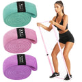 3PCS Non-slip Fitness Pull up Long Work Out Equipment Training Fabric Resistance Exercise Loop Bands Set