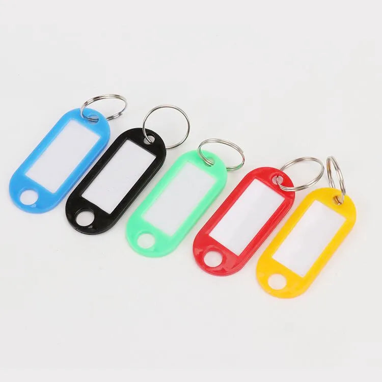 Wholesale Luggage Tags Hotel Room Classification Key Chains With Keyrings Stock Plastic PP Key Chains With Tags