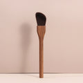 Luxury 5 Pcs Walnut Wood Handle Makeup Brush Set Soft Powder Flame Highlighter Blush Eyeshadow Brush Kit Wholesale