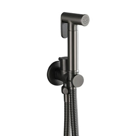 Diaper Sprayer Complete Set Modern Bathroom Bidet Sprayer Brass Handheld Bidet Attachment Gold Wall-Mounted Self-Cleaning Easy