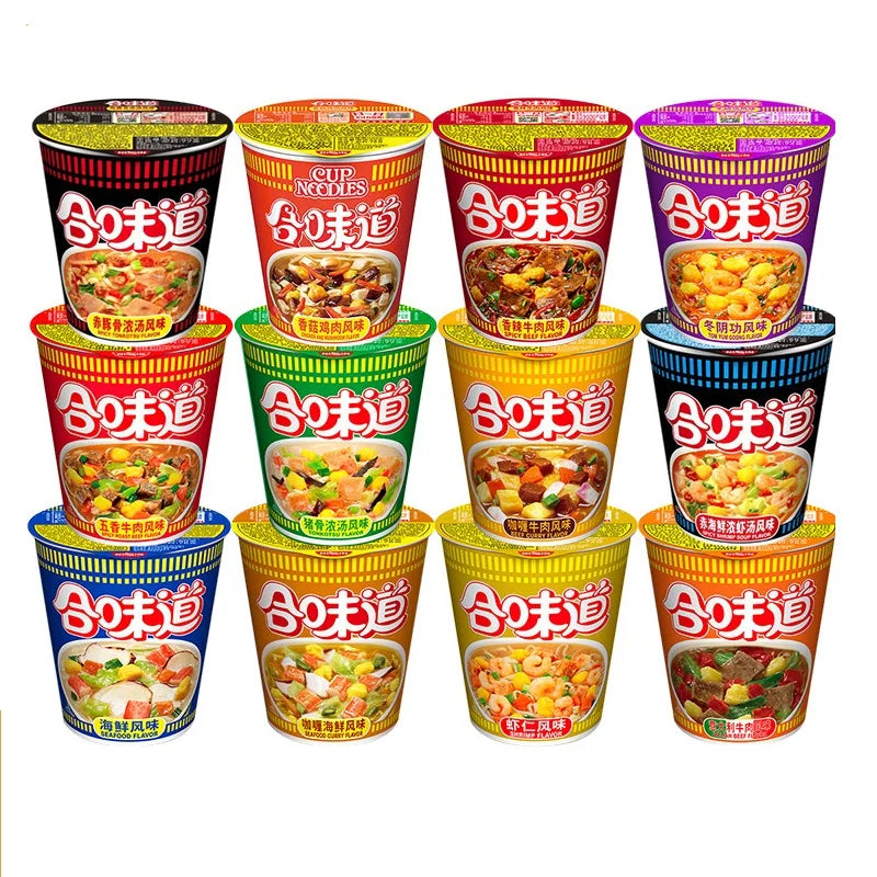 Low-price Promotion Asian Characteristics Nissin Flavor Cup Box Noodles Open Cup Music Instant Noodles