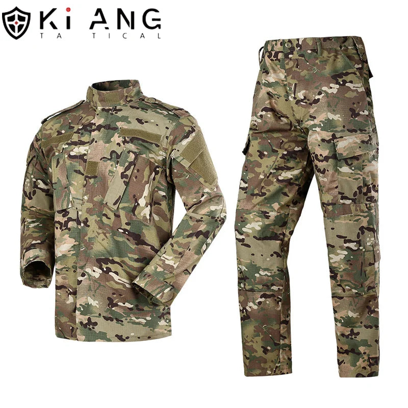 KIANG Hot Sale Outdoor Camouflage Tactical ACU Uniform CP Multicam Color