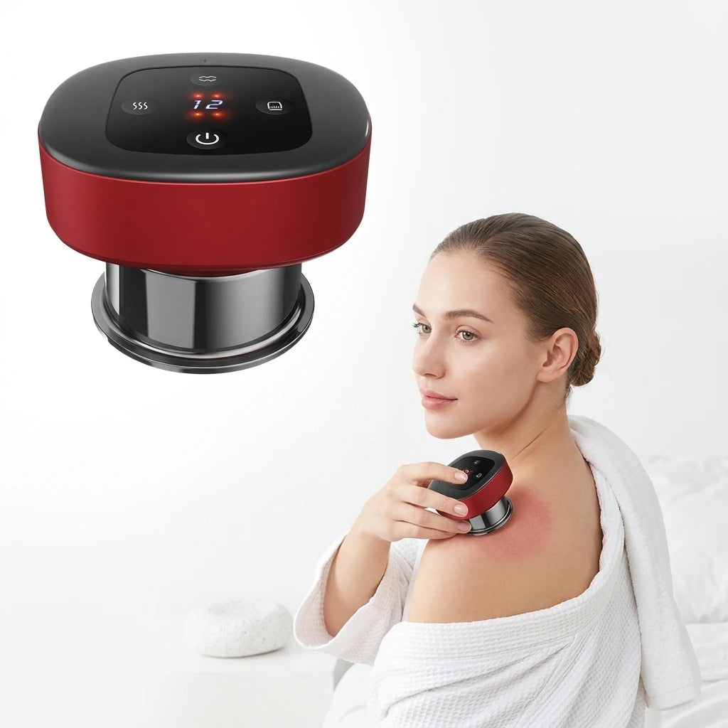 Electric Cupping Therapy Massager Set 12-Speed Health Body Massage Cans Smart Cupping Technology