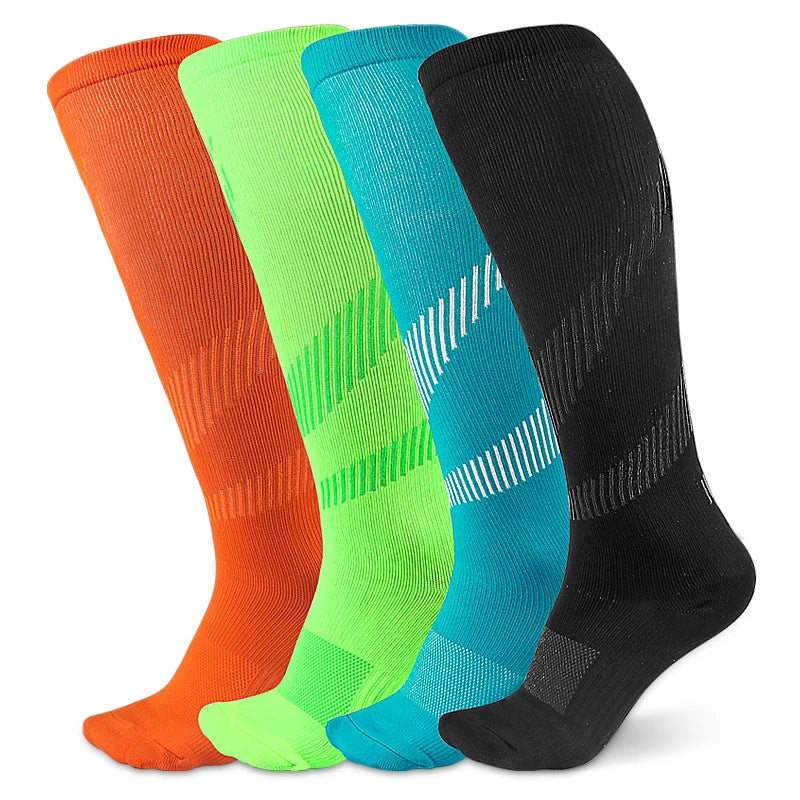 Melenlt  Cycling Grip Compression Socks  for Men and Women 20-30 MmHg Running Support Socks Cycling Socks
