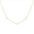 European and American Stainless Steel Gold Plated 18K Bean Necklace for Women