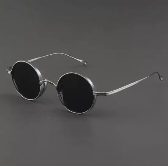 2024 Eyewear Fashion Custom Titanium Sunglasses Round Pure Titanium Oversized Optical Frames Eyeglasses