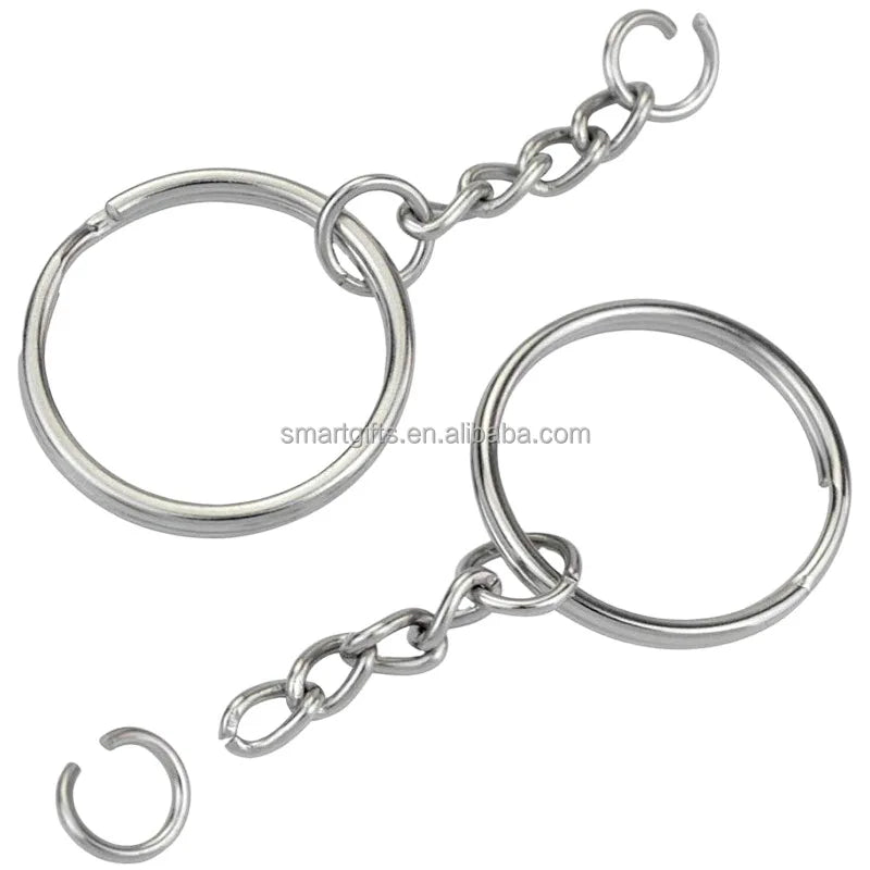 DIY Keychain 25mm Iron Key Rings Chains Accessories Split Key Ring for Promotional Gifts
