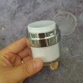 15ml Acrylic Vacuum Foundation Make-up Cream Can Box White 30ml Push Type Sub Packaging Transparent Full Cover Lotion Bottle