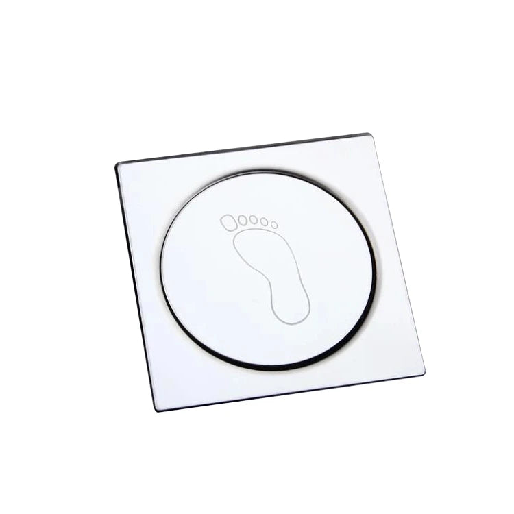 Modern 120*120 mm 4 Inch Stainless Steel Square Pop-up Drain with Anti-odor Function 2mm Thick for Bathroom Floor Hotel Toilet