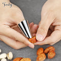 Safe Practical Stainless Steel Peanut Vegetable Nuts Sheller Kitchen Finger Protector Guard