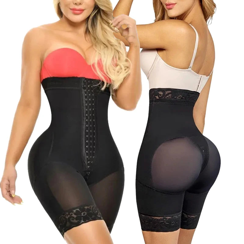 Hot Sale High Compression Abdominal Slimming Corset Shapewear 2-Piece Breathable Butt Lifter Tummy Control Shapers