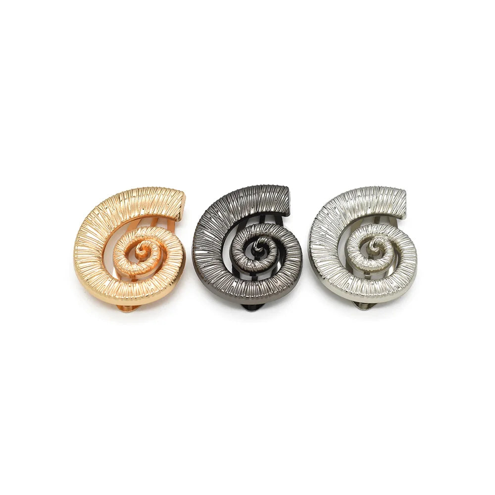 Ocean-Themed Conch Shell Swimsuit Clasps Zinc Alloy Anti-CorrosionSaltwater Proof Bikini Accessories