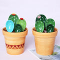 Ceramic Cactus Measuring Spoons and Cups Cute Measuring Spoons Set in Pot Cactus Shape Kitchen Decor Small Measuring Spoons