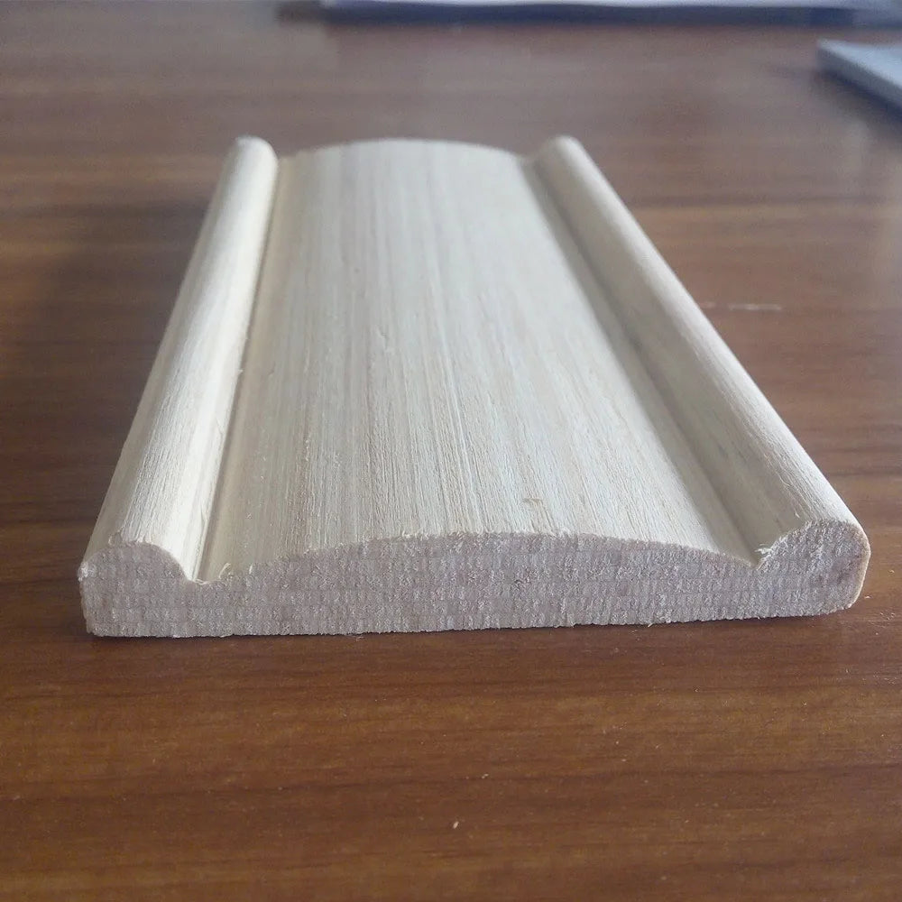 Customized Home Interior Decorations Wooden Crown Moulding Corner Wood Moldings Trim Door Architrave PVC Film or Veneer Face