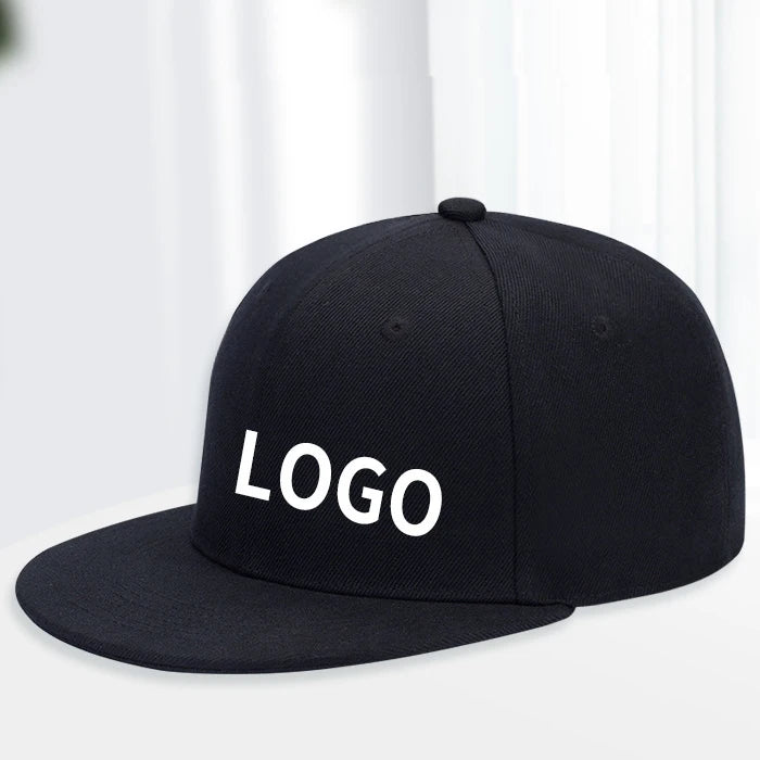 Unisex Custom Flat 3D Embroidery Logo Snapback Hat Gorra Flat Street Style for Men Women for Sports Outdoor Winter Summer