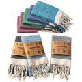 Luxury 100% Cotton Quick-Dry Striped Bath Towel Set Woven Face Hand Towel for Spa Hotel Salon Luxury Bathroom Towel