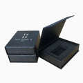 Custom Magnetic Cardboard Book Shape Perfume Gift Box with Embossing UV Coating Sponge Lining