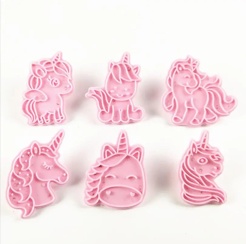 6pcs Cartoon Game Figure Plastic Cookie Cutter Set Cake Decorate Cookie Cutters Kid