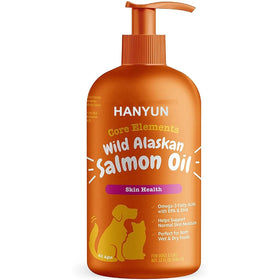 Pure Wild Alaskan Salmon Oil for Dogs & Cats Support Joint Function Immune & Heart Health Liquid Food Supplement for Pet
