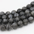 Wholesale Natural Black Labradorite Stones 4mm 10mm Beads Loose Gemstone Strands for Jewelry Making 8mm Black Labradorite Beads