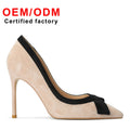 New 2025 Bow White Patent Leather High Heels for Women with a 10cm Slim Trendy  High Quality Elegant Heel Brand Shoes for Women